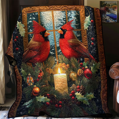 Christmas Cardinal Bird WJ0212003CL Quilt