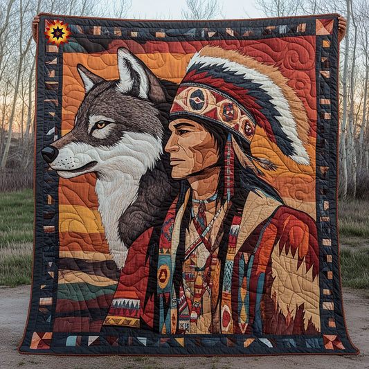 Native American Man WX1610049CL Quilt