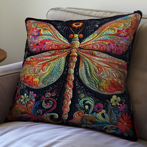 Colorful Dragonfly WY0912079CL Quilt Pillow Case