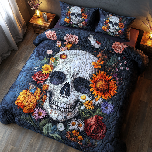 Flower Skull WY0901092CL Duvet Cover Set