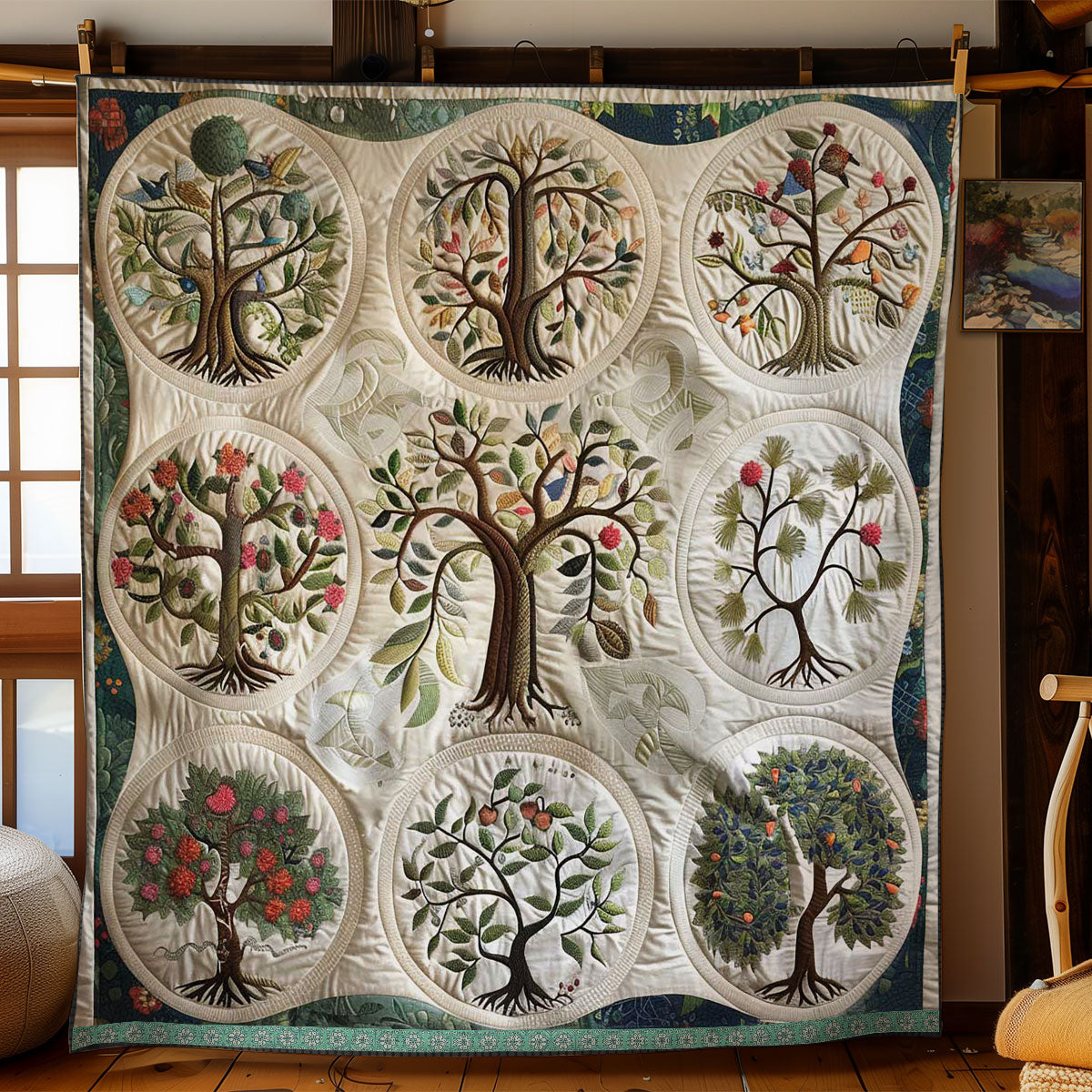 Tree Of Life Verdant Vitality WN1209063CL Quilt