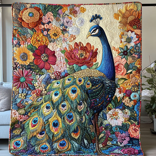 Lovely Peacock  WU2610040CL Quilt