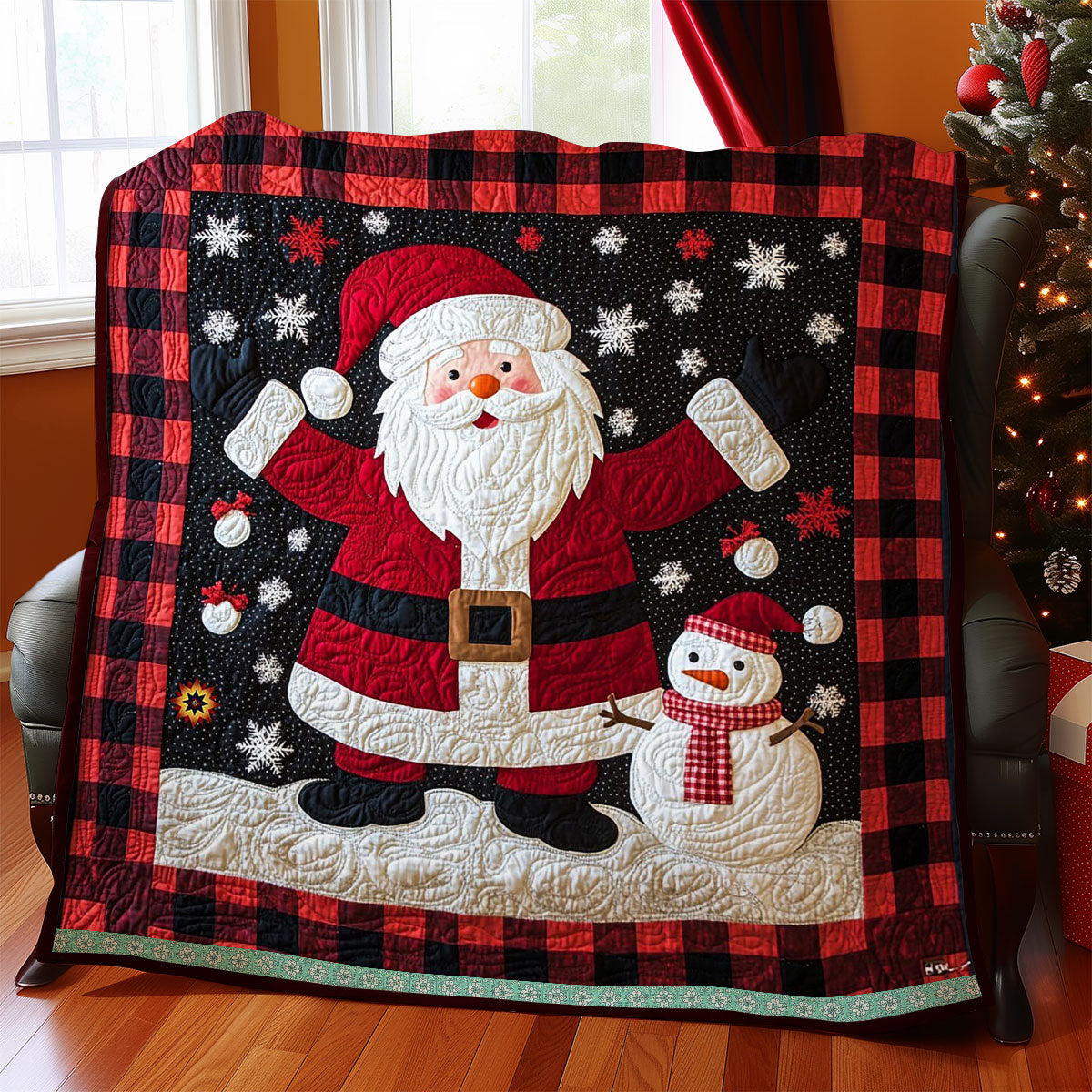 Christmas Snowman WJ1712005CL Quilt