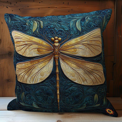 Gold Dragonfly WY0312109CL Quilt Pillow Case