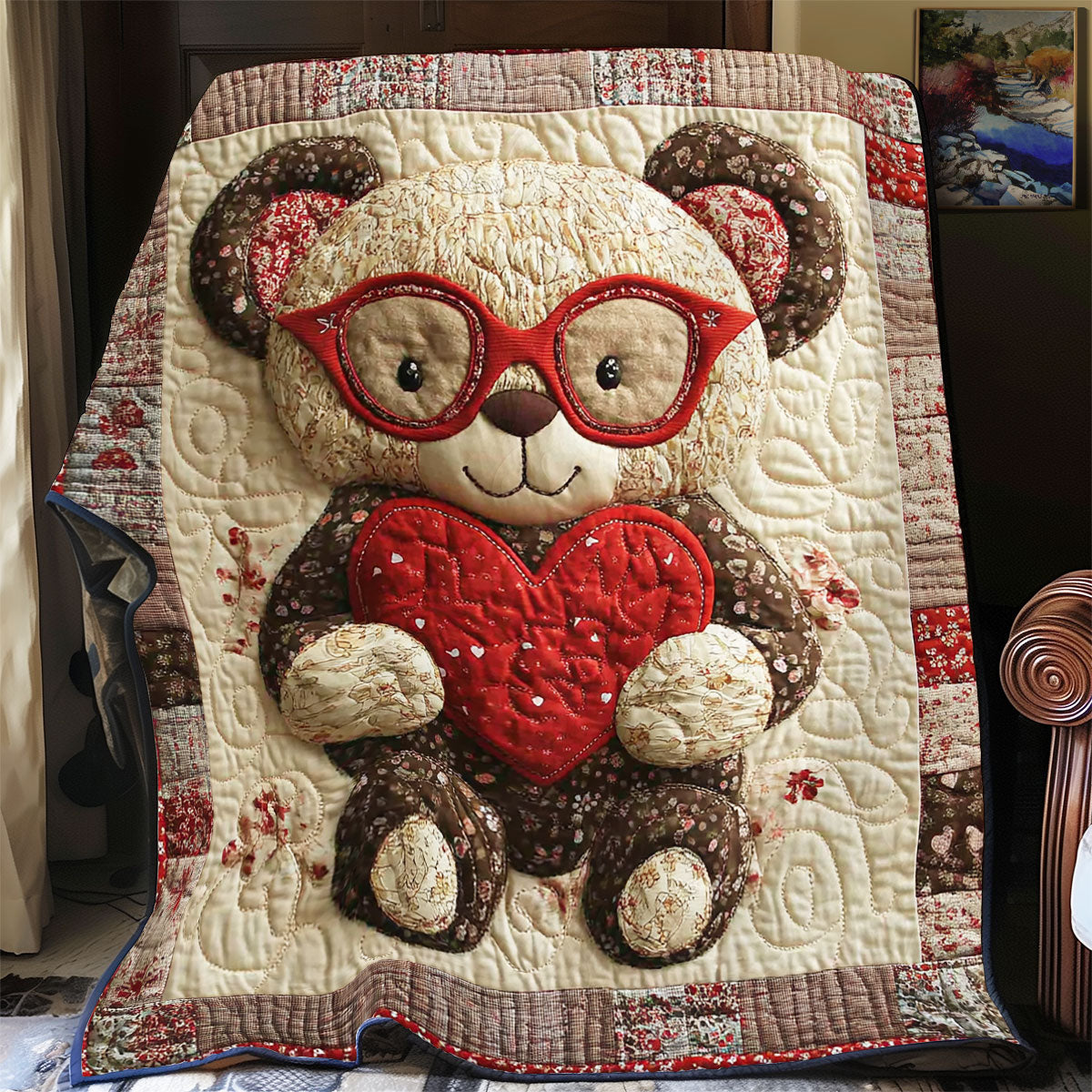 Adorable Teddy Beer WX2712003CL Quilt