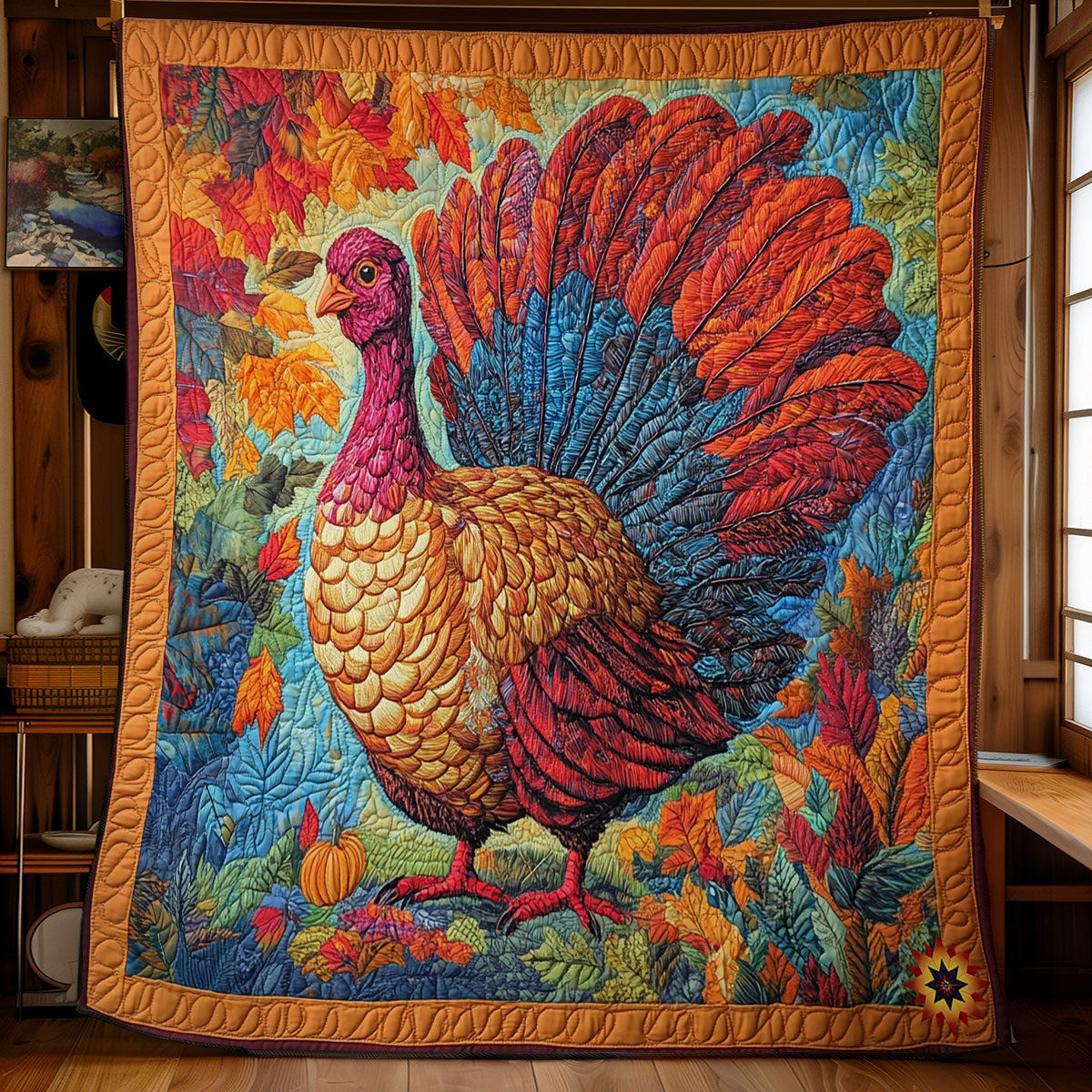 Autumn Turkey WY1911074CL Quilt