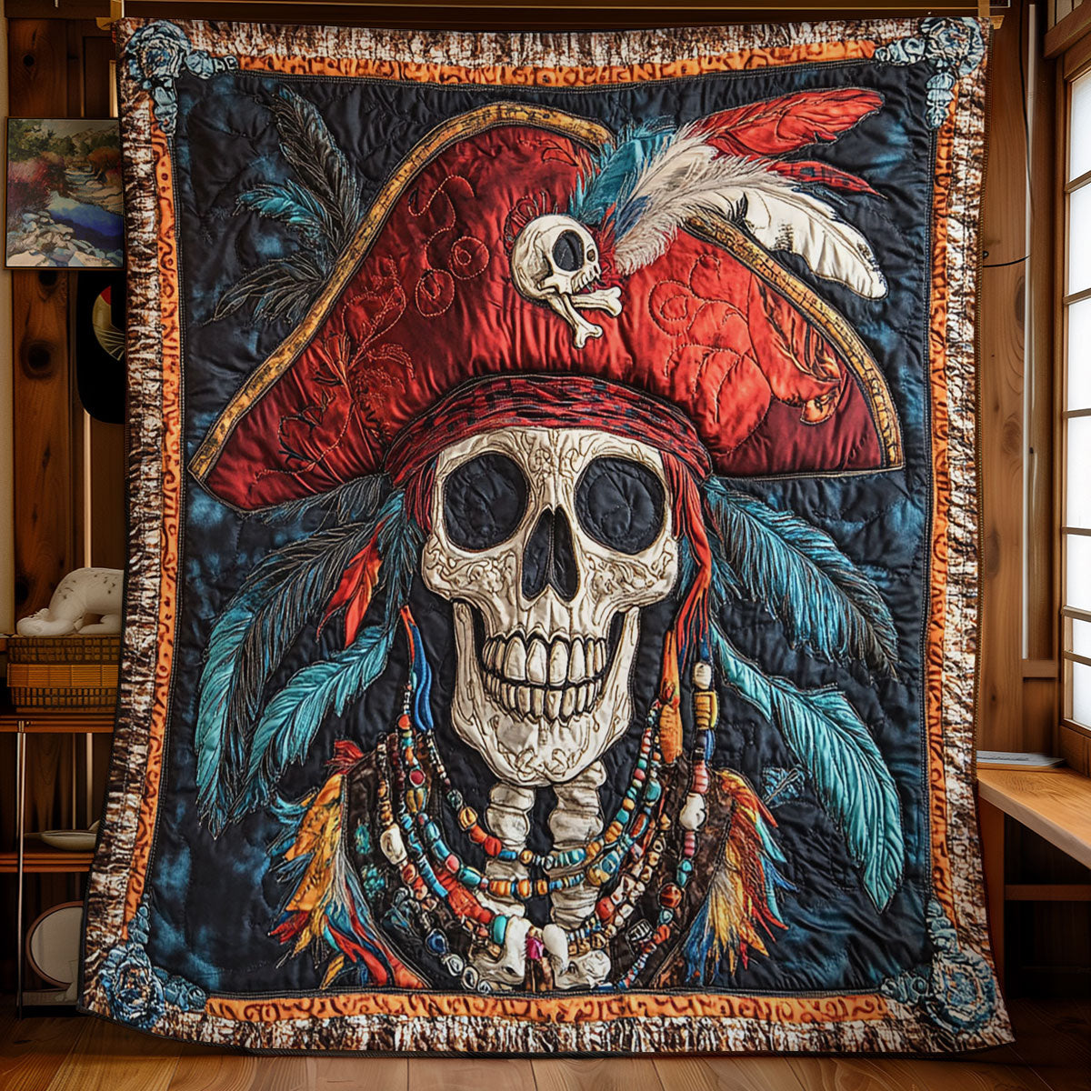 Pirate Skeleton CW1107039CL Quilt