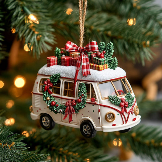 Golden Star Camper Van WN0411041CL Christmas Ornament