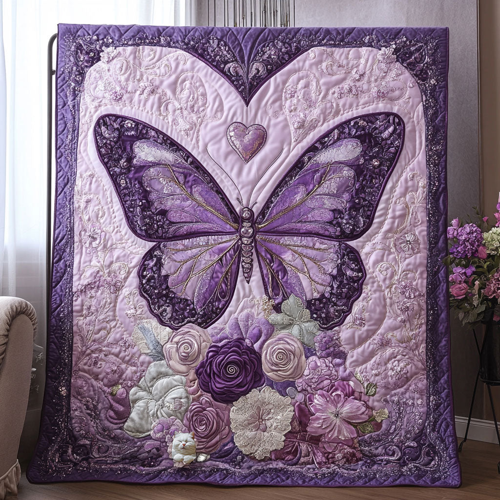 Butterfly Blooming Into You WU2410057CL Quilt