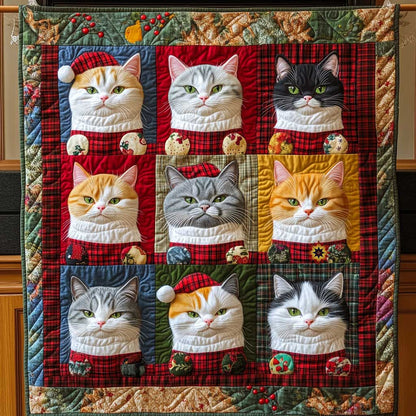 Pyjama Christmas Cat WP0110030CL Quilt