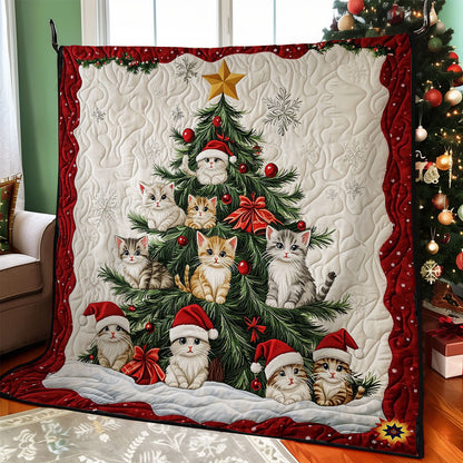 Cat Christmas Tree WY0612031CL Quilt