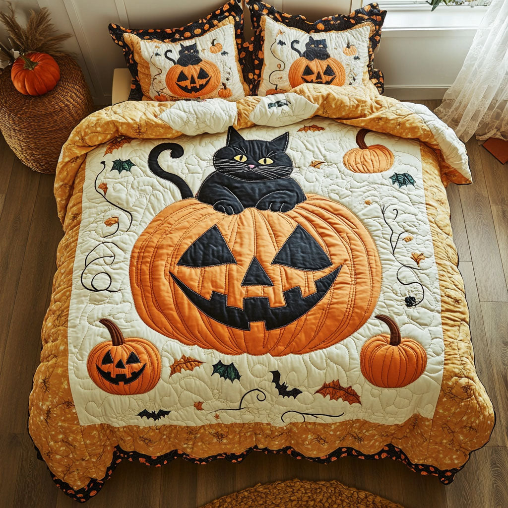 Cat And Pumpkin CP2507003CL Duvet Cover Set