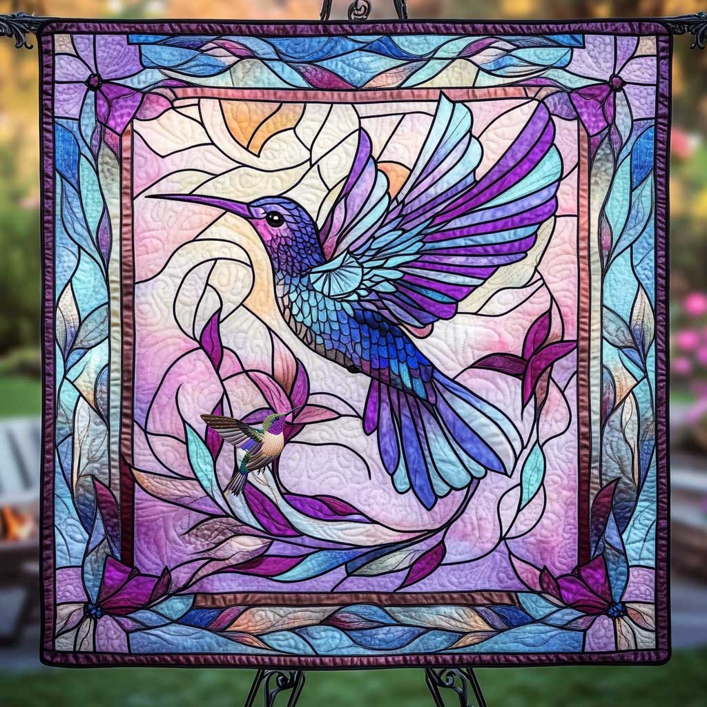 Hummingbird Blooming Beauty WN1010091CL Quilt