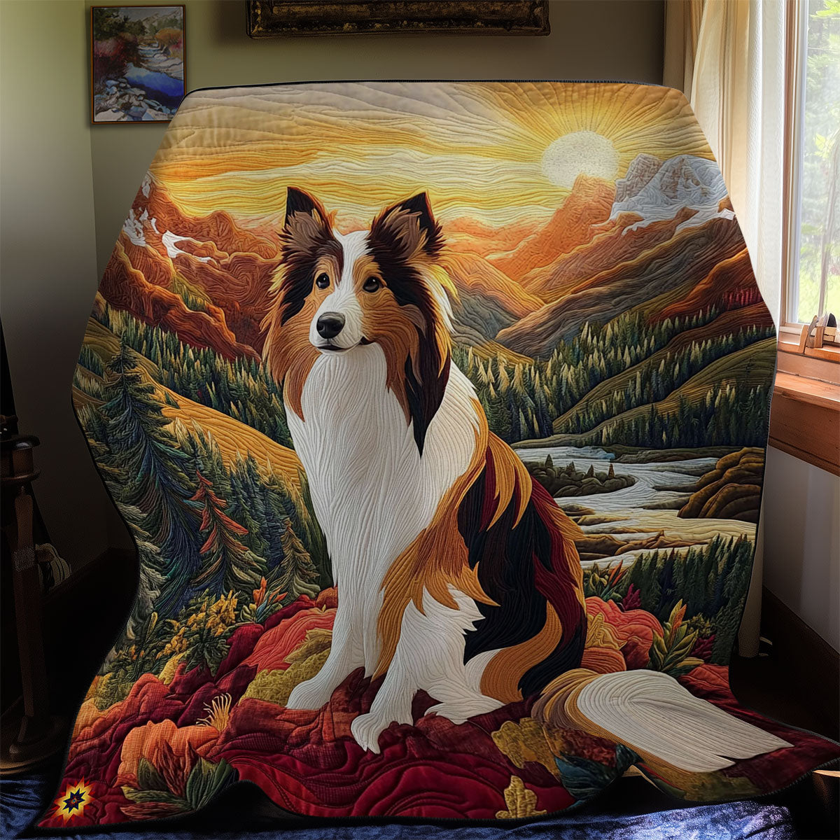 Border Collie WY0312040CL Quilt
