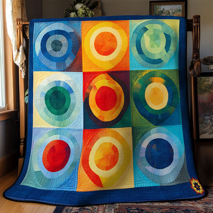 Colorful Circle Abstract WY1311015CL Quilt