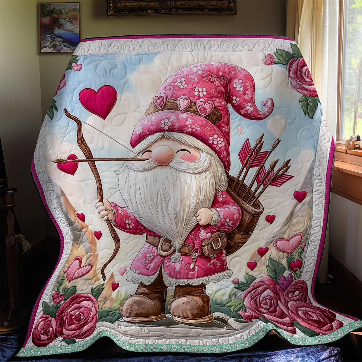 Gnome Valentine WX0512017CL Quilt