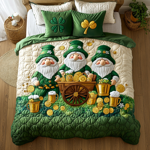 St Patrick Clover Gnome WY1001082CL Duvet Cover Set