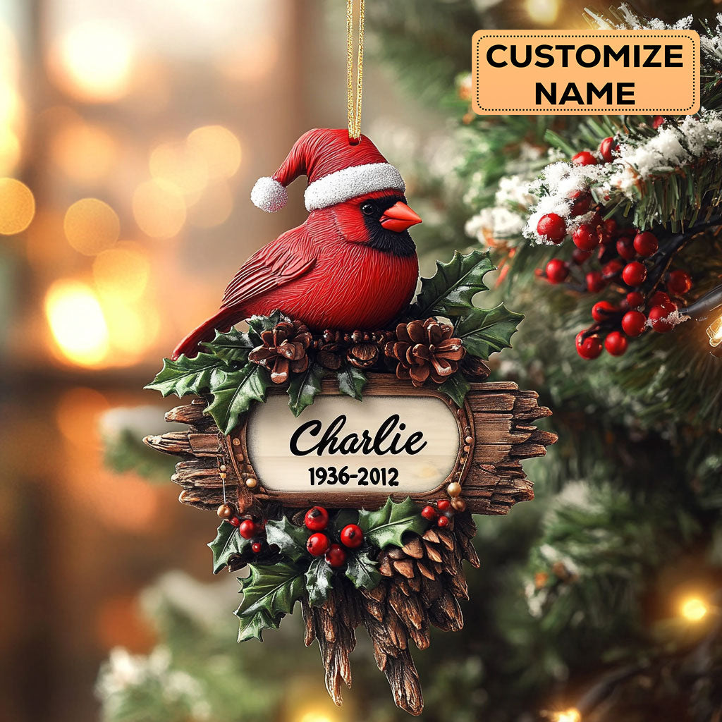 Memory Cardinal WN2110072CL Personalized Christmas Ornament