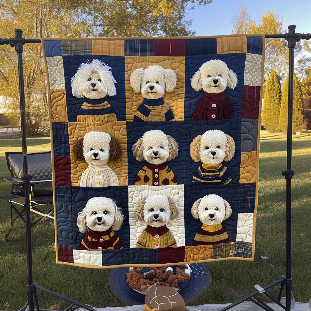 Bichon Joyful WN1909065CL Quilt