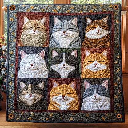 Sleeping Cute Cat YR0711016CL Quilt