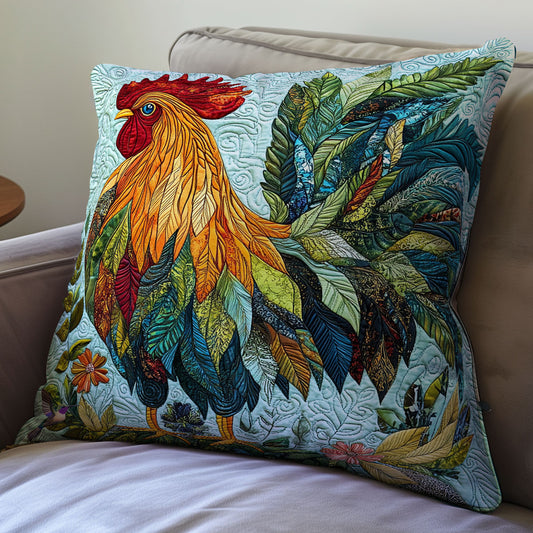 Leaves Chicken WY1211054CL Quilt Pillow Case