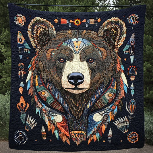 Native American Bear WU0210010CL Quilt