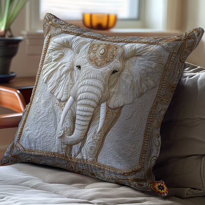Royal White Elephant WY1811061CL Quilt Pillow Case