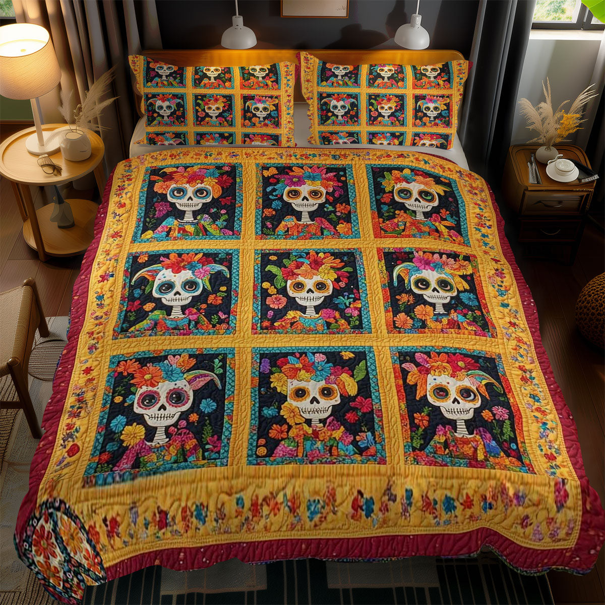 Skeleton Festivities WN1010157CL Duvet Cover Set