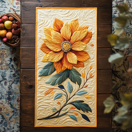 Charming Yellow CP2904025CL Quilted Table Runner