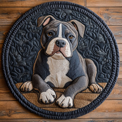 Grey Pitbull CP2304006CL Quilted Round Mat