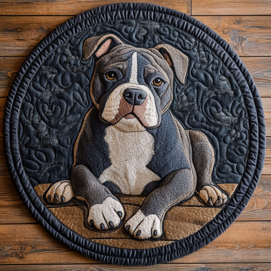 Grey Pitbull CP2304006CL Quilted Round Mat