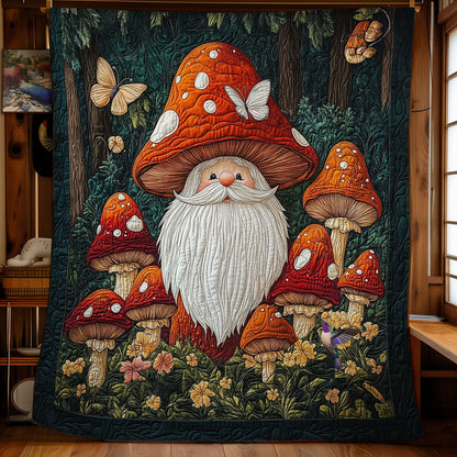 Mushroom Gnome WY2311038CL Quilt