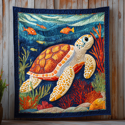 Colorful Sea Turtle WG1301026CL Quilt