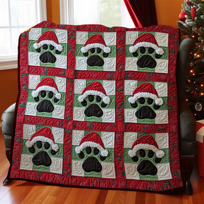 Christmas Dog Paw WY2311012CL Quilt