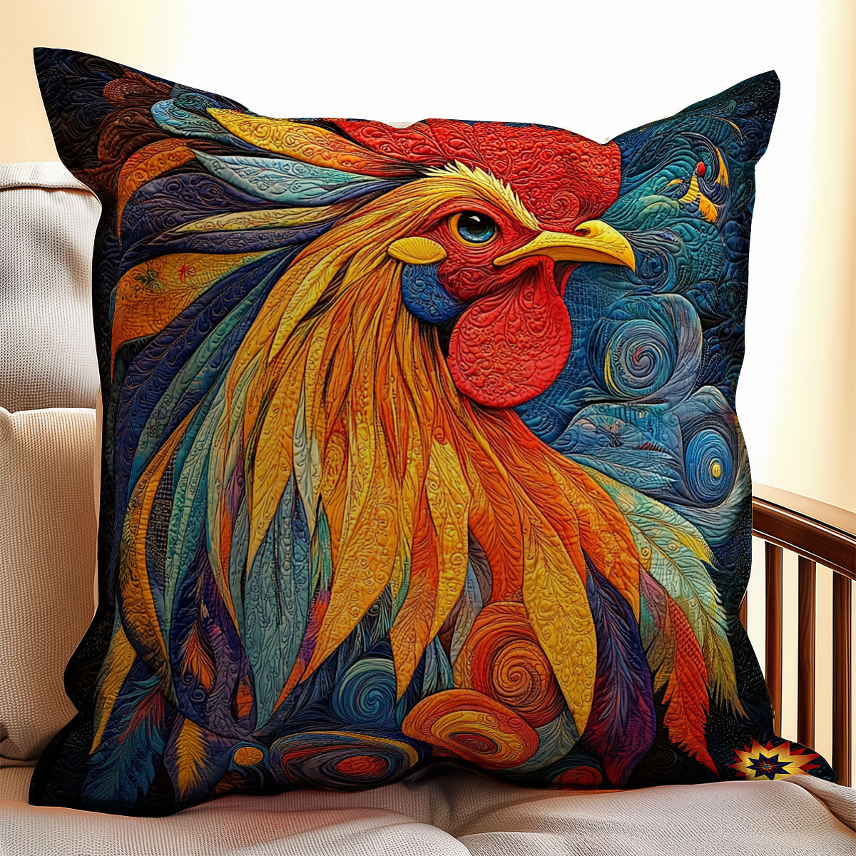 Rooster WY2911079CL Quilt Pillow Case
