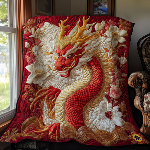 Fire Asian Dragon WY0612021CL Quilt