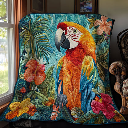 Tropical Forest Parrot WY1311011CL Quilt