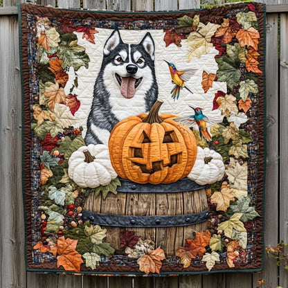 Husky's Pumpkin Delight WN2709091CL Quilt