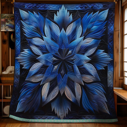 Blue Serene Blossoms WN1309008CL Quilt