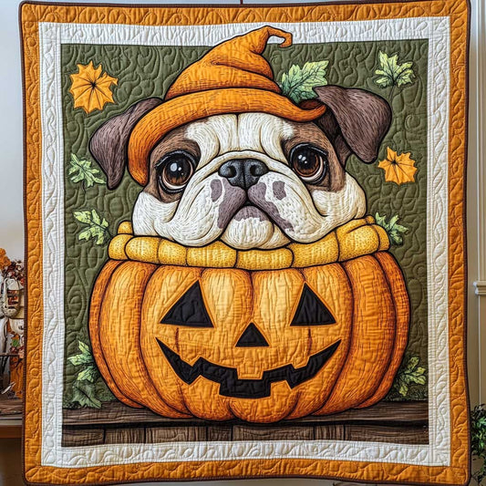 Bulldog Spooky WN2609068CL Quilt