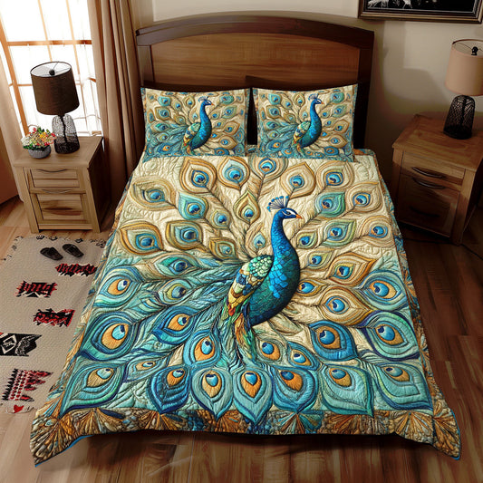 Golden Tail Peacock WX2312080CL Duvet Cover Set