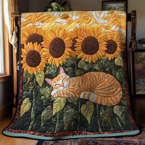 Cute Cat Sleeping WX1212013CL Quilt