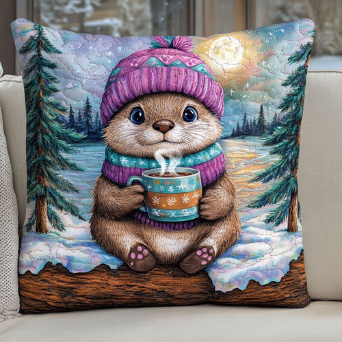 Otter Happy WT1403130CL Quilt Pillow Case
