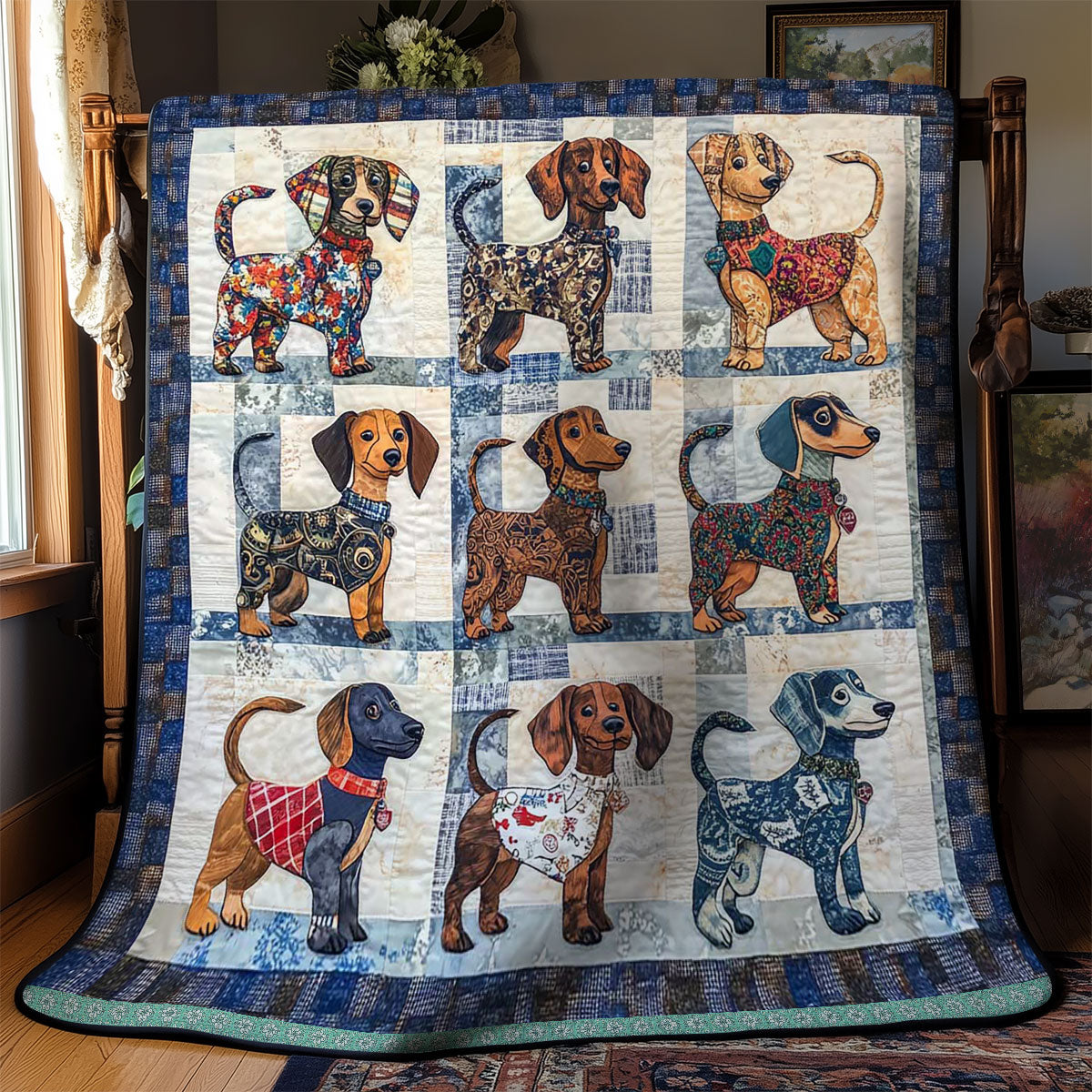 Dachshund Cute WN2709182CL Quilt