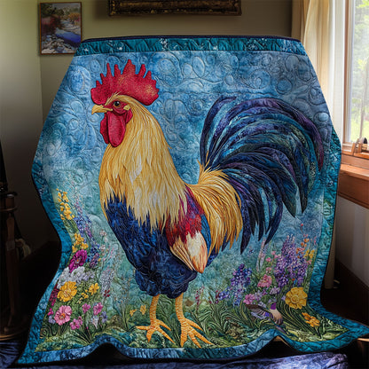 Mystic Blue Chicken WY1911053CL Quilt