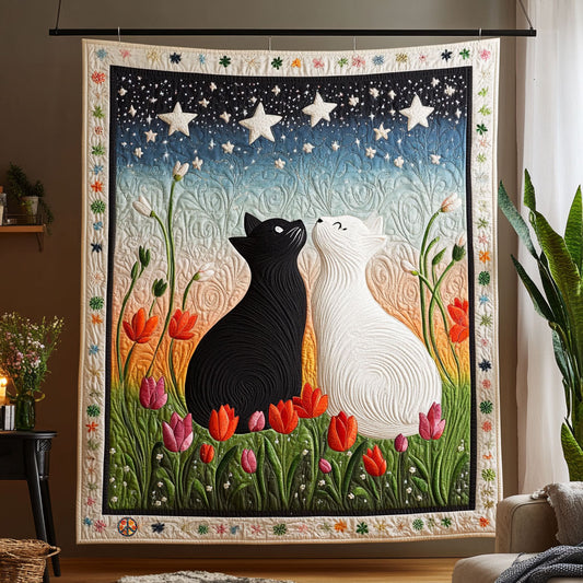 Tulip Cat Night WJ2810019CL Quilt