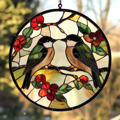 Couple Bird WY2202119CL Suncatcher