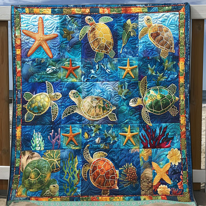 Turtle Starfish Neighborhood WP0409051CL Quilt