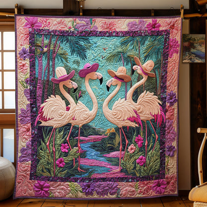 Lady Flamingo WY0611028CL Quilt