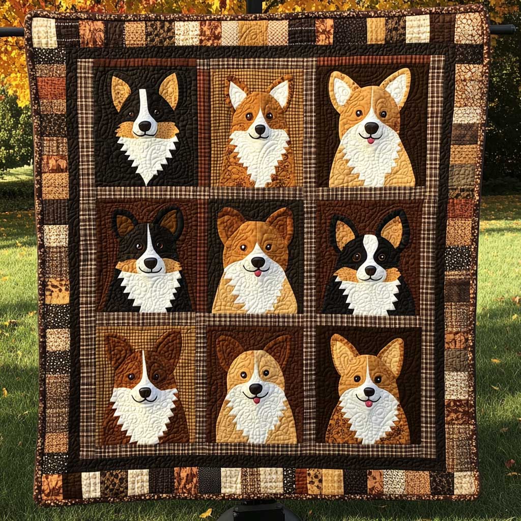 Corgi Love And Laughter WN2709166CL Quilt